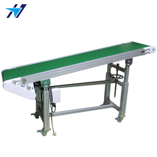 Adjustable belt climbing conveyor