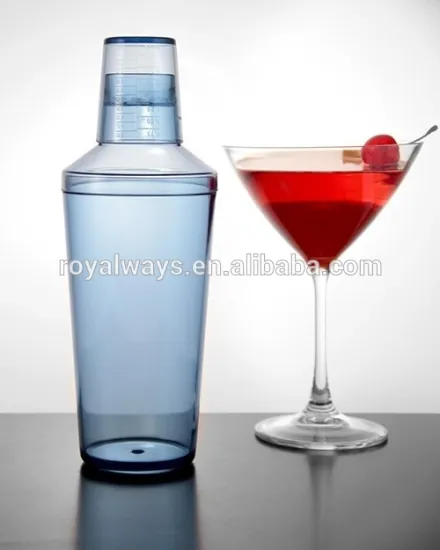 Hot Sale Plastic 750ml Cocktail Shaker BPA free