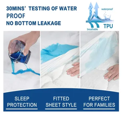 hospital bed vinyl waterproof mattress cover