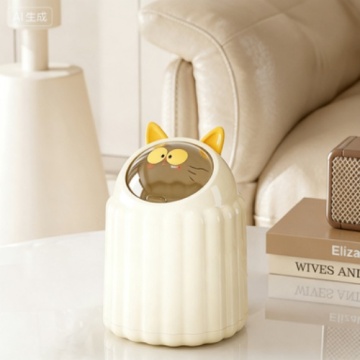 High Quality Plastic Trash Can with Lid for Home Office and Bedroom