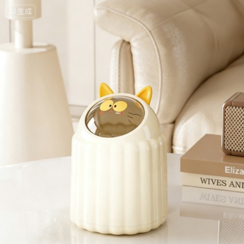 High Quality Plastic Trash Can with Lid for Home Office and Bedroom