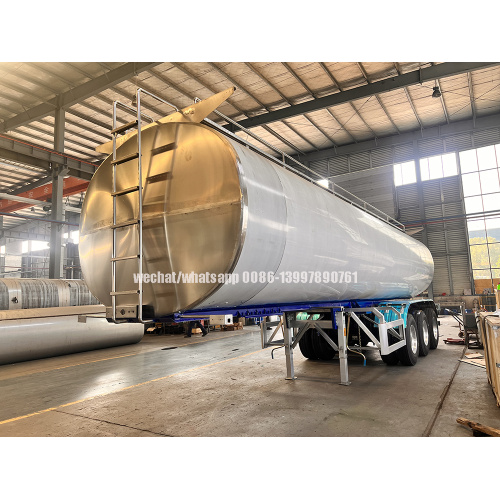 35000liters Stainless Steel Bulk Milk Transport Tanker Semi Trailer For Sale