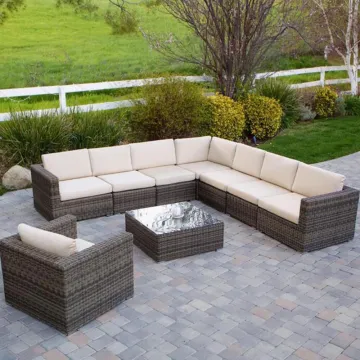 Modern Outdoor Terrace Leisure Rattan Sofa Lounge Chair Set