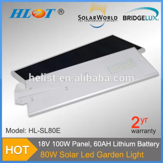 LED solar street ligh t80w with sensor , integrated led street lamp with IP65