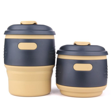 Silicone Portable Outdoor Travel Water Bottle Coffee Cup