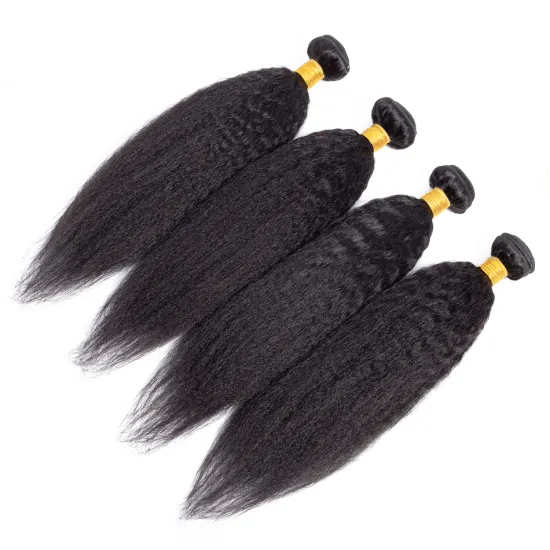 Kinky Straight Virgin Hair Bundles Extension Double Drawn Cuticle Aligned Vietenamese Hair Unprocessed Single Virgin Donor