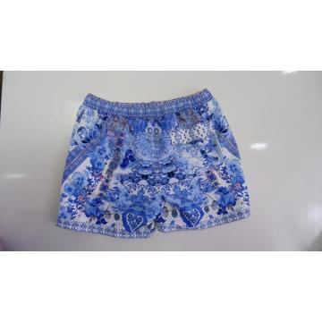 Meninos 100% algodão solto cintura shorts casuais