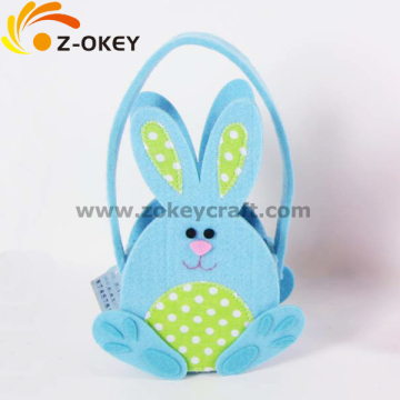 Lovely rabbit shape felt basket Yiwu hot sale 2014 Easter