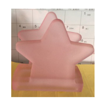 Γυάλινη χαρτοπετσέτα σε σχήμα Pink Star