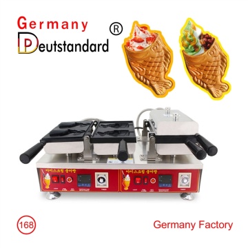 Double head dgital Taiyaki ice cream maker machine for sale