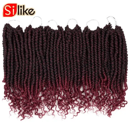 12 inch Spring Twist Hair Braiding 12 Root/packs Passion Twist Hair Senegalese bomb Twist Curly Crochet Hair Extensions