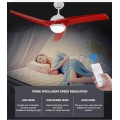 Ventilateur de plafond de couleur rouge avec moteur à courant alternatif de 52 pouces