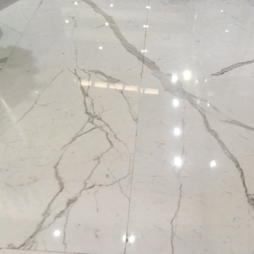 Italian Calacatta White Marble Tiles Floor Price
