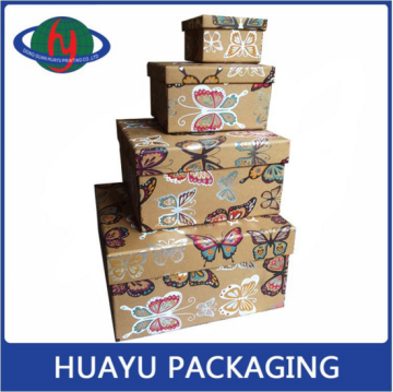 Gift box with various shapes and patterns