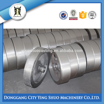 cast v-belt pulley, cast iron elevator pulley, casting foundry