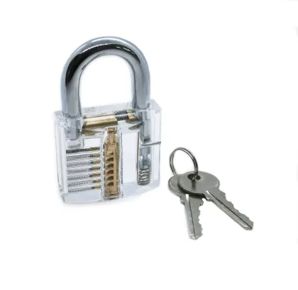 Transparent Lock Cylinder Practice Padlock for Locksmith Supplies