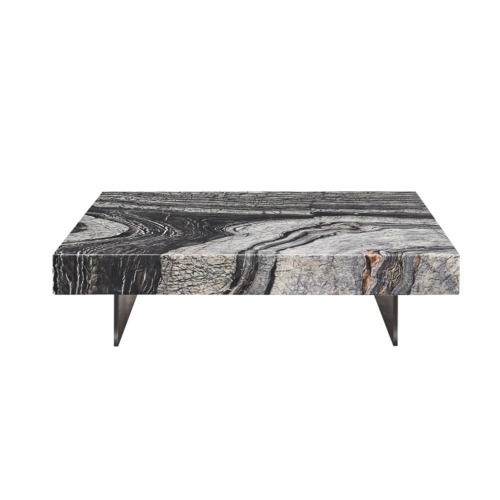 Mábil de mármore Bistro Set Móveis Multifuncionais Modernos Cofffee Black Table