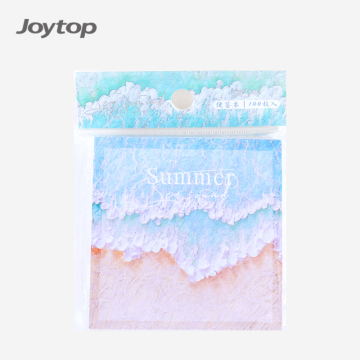 Joytop Wholesale Summer Sea Sound Cubic Shape Notes Pads - 3x3 inches, 100 Sheets