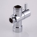 201 stainless steel chrome plating finish zinc alloy triangle 1/2 stop cock angle valve for bathroom sink toilet