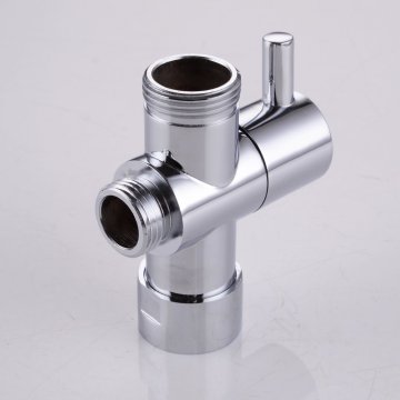 Top quality low price chrome toilet three-way Function angle valve stainless steel angle valve
