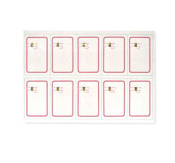 RFID Card Lamination PVC Sheet with 1k Fudan Chip: A4 Size and Wire Line Print