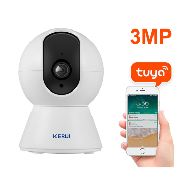 2024 Advanced 3 Megapixel TUYA WiFi IP Security Camera with CMOS Technology, Motion Detection & Indoor Wireless Surveillance