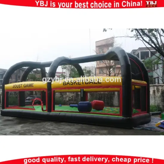 YBJ China inflatable soccer field inflatable volleyball court/inflatable sports game