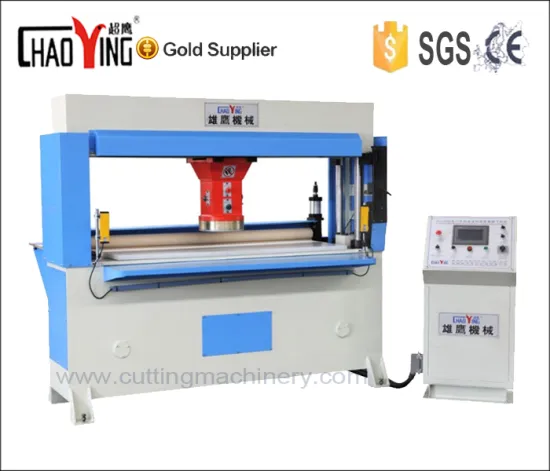 Automatic feeding precision four column CNC Hydraulic traveling head foam/non woven cutting machine/cutter for eva