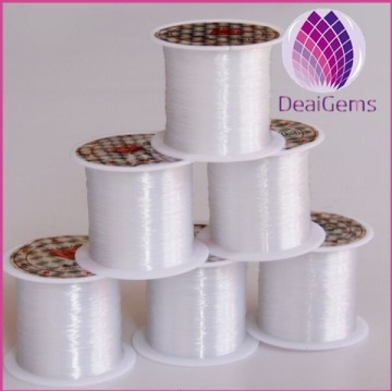 wholesale white 0.25-0.6mm fish wire jewerly findings