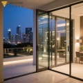 Minimalist Thermal Break Aluminum Sliding Glass Door for Luxury Villa