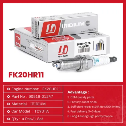 Double Iridium Spark Plug for Toyota FK20HR11
