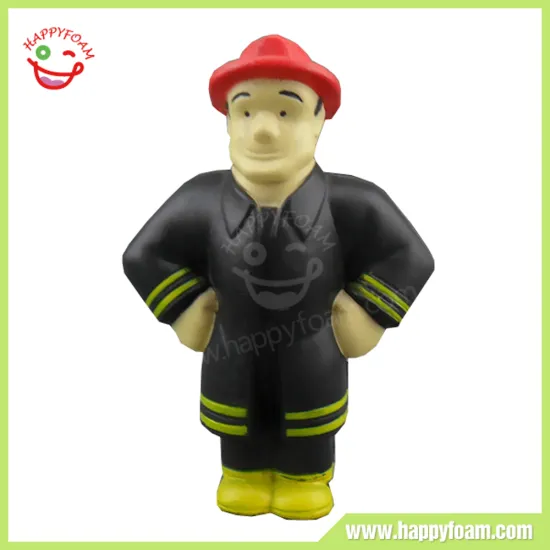 PU Foam Style Safe Economic Fireman Stress Balls for Promotional Gifts