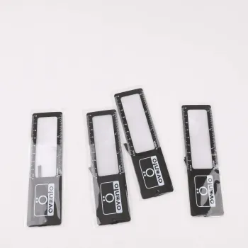 Portable PVC Bookmarks Sheet Magnifier for 3x Reading