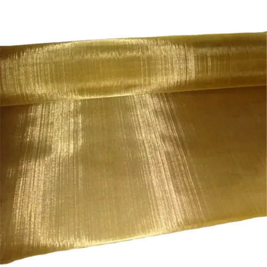 Super Fine Brass Wire Screen - 18-300 Mesh H65 Copper Weaved for Shielding and Filtering