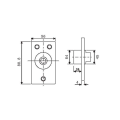 Edelstahl-Steel-Mini-Scharnier-Bottom-Pivot