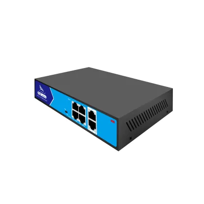 6-Port POE Switch with Lightning Protection for Ethernet Networks