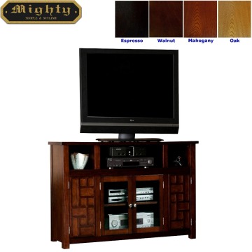 48 inch Walnut Funky Doors Retro TV Cabinet Wood Furniture
