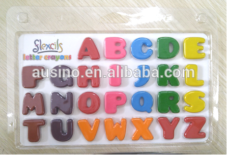 Flexcils unbrakable durable 3D letter crayon