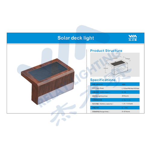 outdoor Wall Patio Deck solar powered light