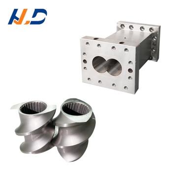 Barrel and Screw Element for Plastic Parallel Twin Screw Extruders
