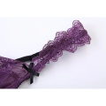 Culotte de soutien-gorge à armatures amovibles en dentelle pour femme