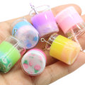 Cute Colorful Pearl Milk Tea Bottle Resin Charms Pendants For DIY Decoration Earrings Fashion Jewelry Accessories