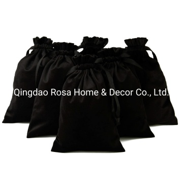 Black Velvet jewelry Gift Drawstring Bag