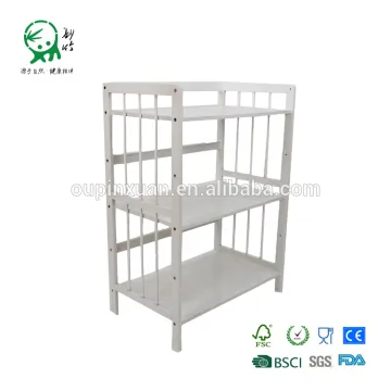 Manufacturer kitchen furniture bamboo microwave oven shelf rack