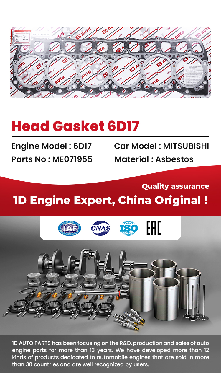 Engine spare parts Asbestos Cylinder Head Gasket 