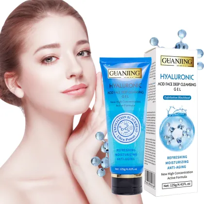 Organic Hyaluronic Acid Exfoliating Moisturizing Cleansing Gel for Facial
