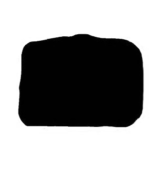 Tombstone Memorial de Pet Granite Black - Design simples com bordas polidas e naturais