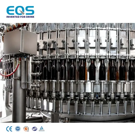 2023 Popular Automatic Rinsing, Filling, and Capping Gravity Beer Filling Machines for Glass Bottles