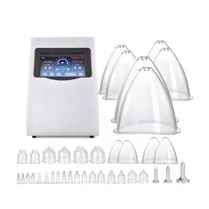 34 Cups 3 Heads Vacuum Breast Massager - Powerful Breast Enhancement Massage Device