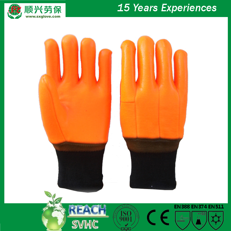PVC-beschichtete Handschuhe mit Schaumstoff